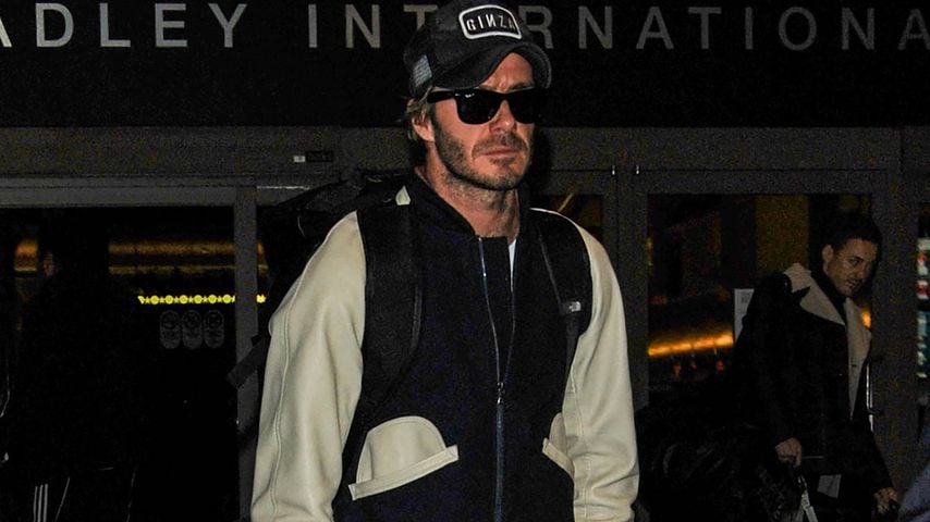 David Beckham am Flughafen in Los Angeles