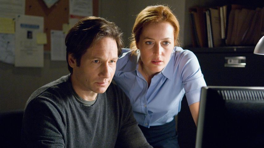 David Duchovny und Gillian Anderson als Agent Mulder und Scully im 2. Akte X Film