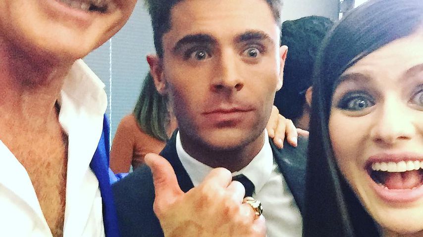 David Hasselhoff, Zac Efron und Alexandra Daddario