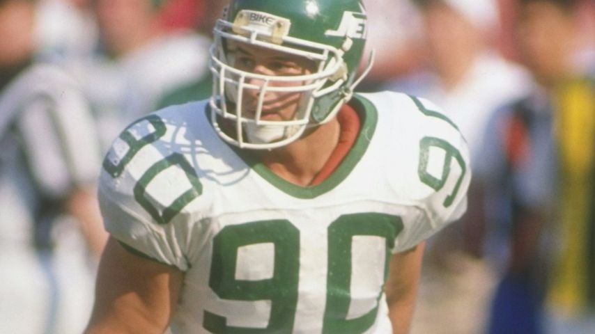 Dennis Byre bei einem Football-Match im Anaheim Stadium in Kalifornien