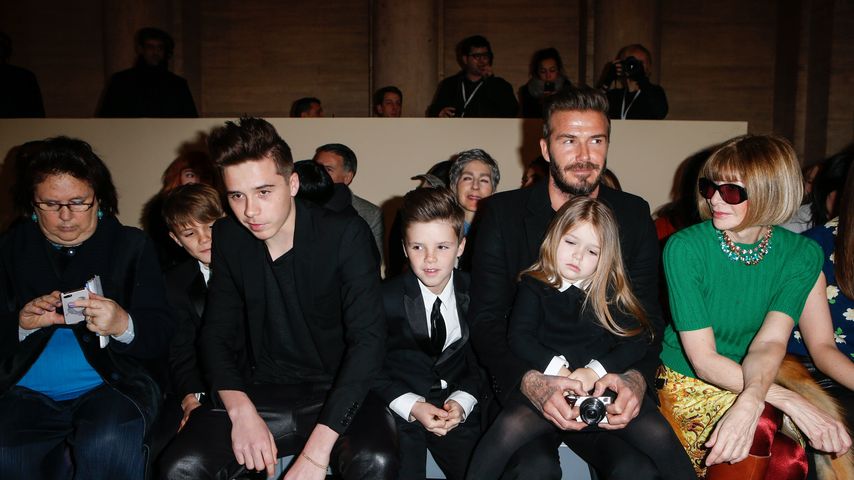 David Beckham, Brooklyn Beckham, Romeo Beckham, Harper Seven Beckham und Cruz Beckham