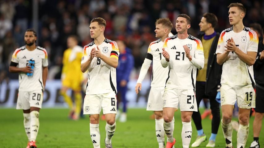 Joshua Kimmich, Robin Gosens und Nico Schlotterbeck, Oktober 2024