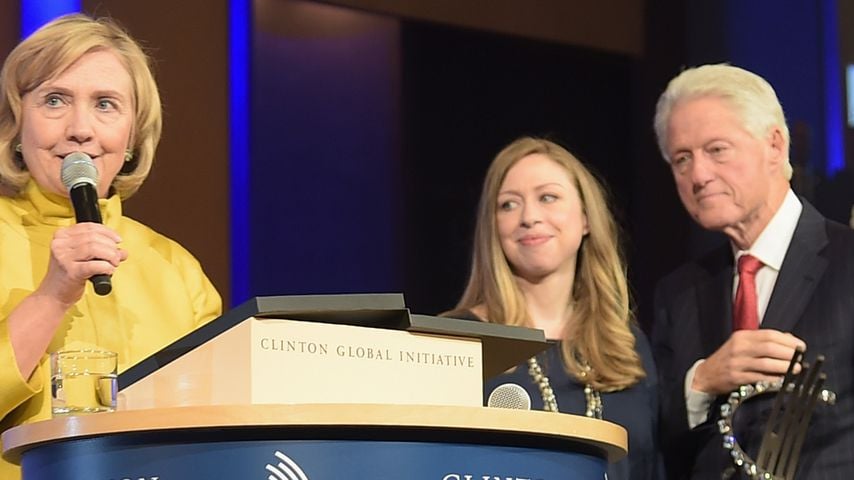 Hillary Clinton, Chelsea Clinton und Bill Clinton