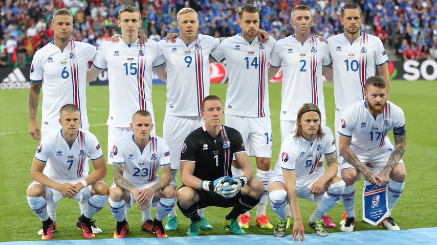 Die isländische Nationalmannschaft bei der EM 2016