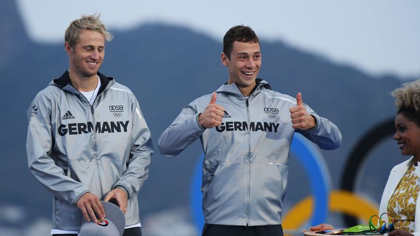 Die Segler: Erik Heil (l.) und Thomas Plößel