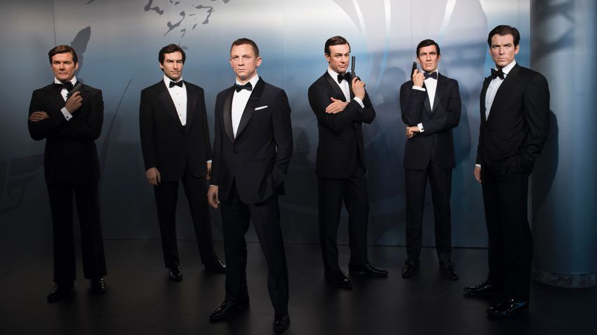 Die Wachsfiguren der Bond-Darsteller bei Madame Tussauds in Berlin