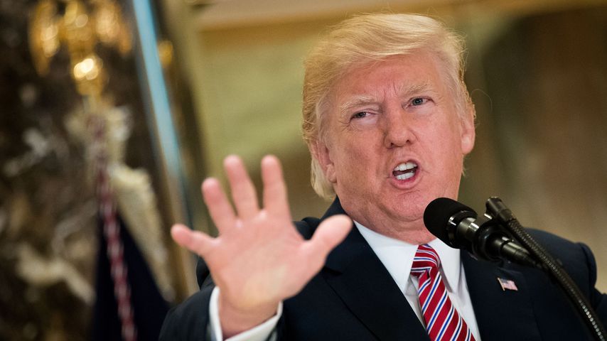Donald Trump bei einer Rede im Trump Tower 2017