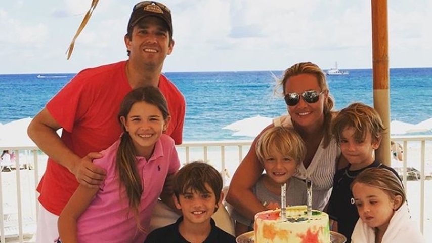 Donald Trump jr., seine Frau Vanessa Trump und ihre Kinder