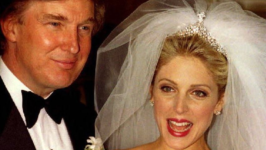 Donald Trump und Ex-Frau Marla Maples bei ihrer Hochzeit 1993