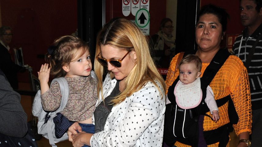 Drew Barrymore mit ihren Kindern Olive und Frankie Barrymore Kopelman