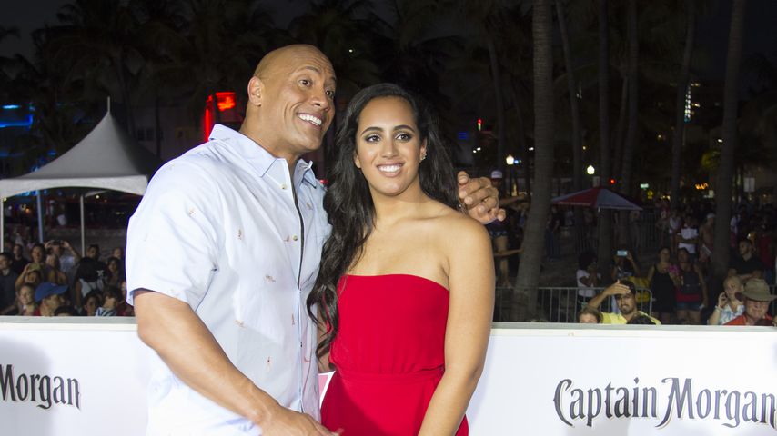 Dwayne "The Rock" Johnson mit Tochter Simone Johnson bei der "Baywatch"-Premiere in Miami Beach
