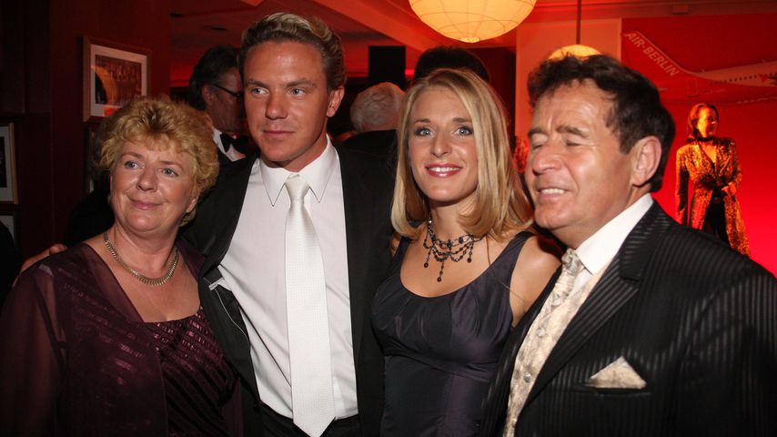 Elisabeth Hertel, Stefan Mross, Stefanie Hertel und Eberhard Hertel bei der Goldenen Henne 2007