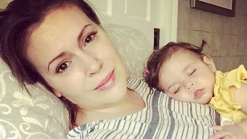 Alyssa Milano und Elizabella Dylan Bugliari