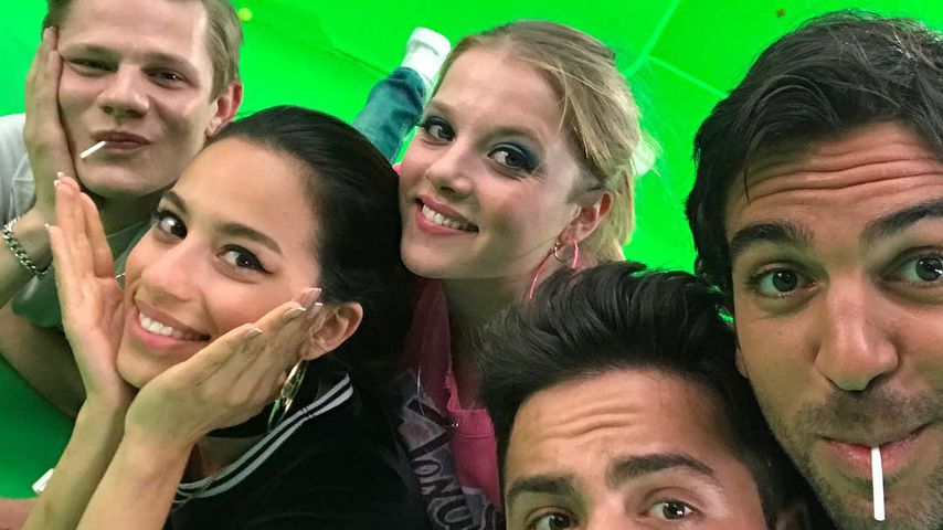 Elyas M'Barek mit der "Fack ju Göhte"-Crew