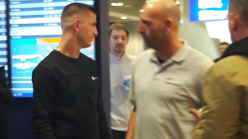 Emir Kücükakgül am Frankfurter Flughafen
