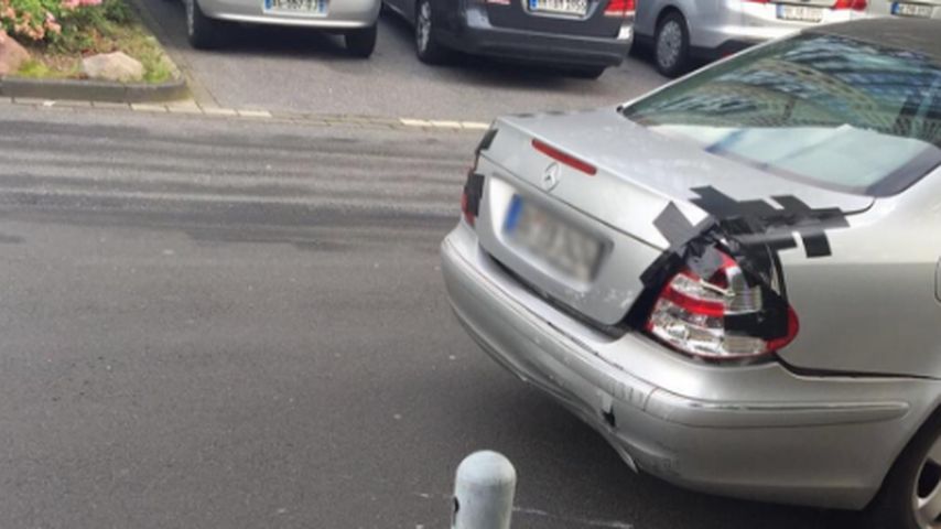 Eren Can Bektas' Auto nach einem Autounfall im Juli 2016