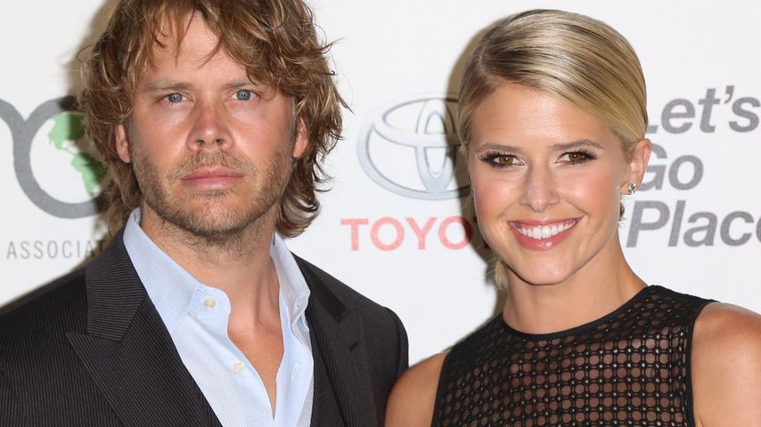 Eric Christian Olsen mit seiner Frau Sarah Wright Olsen