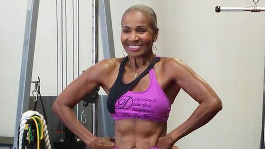 Ernestine Shepherd im Fitnessstudio