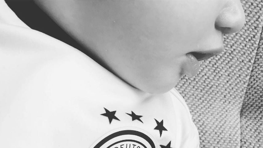 Euro 2016: Ania Niediecks Baby ist ein kleiner Fußball-Fan