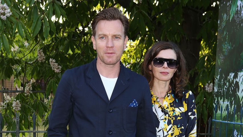 Ewan McGregor und Eve Mavrakis im Juli 2016 auf einer Party in London