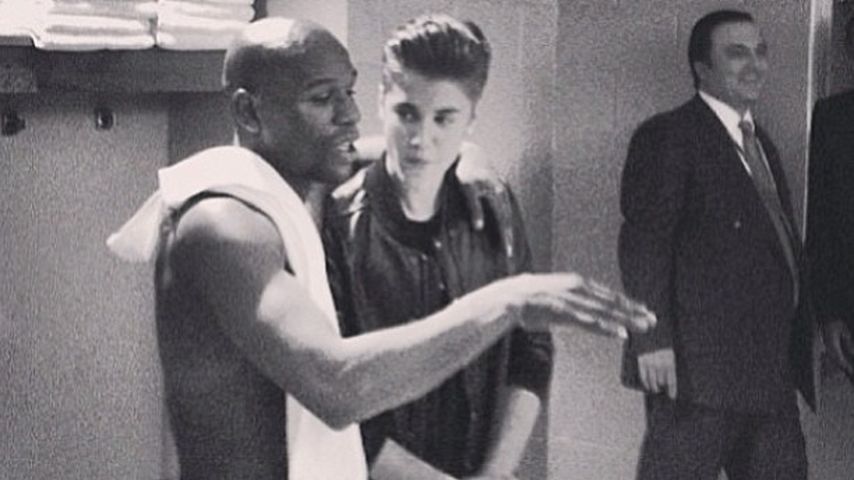 Floyd Mayweather Jr. und Justin Bieber