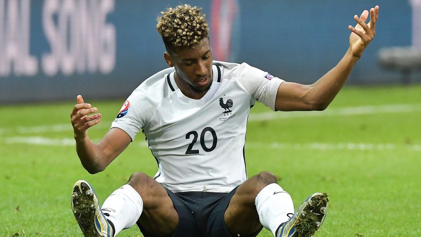 Fußball-Star Kingsley Coman bei der Fussball-EM 2016: Schweiz vs Frankreich