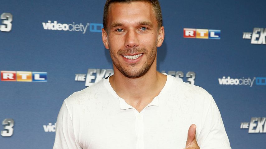 Lukas Podolski bei der "The Expandables 3"-Premiere in Köln 2014