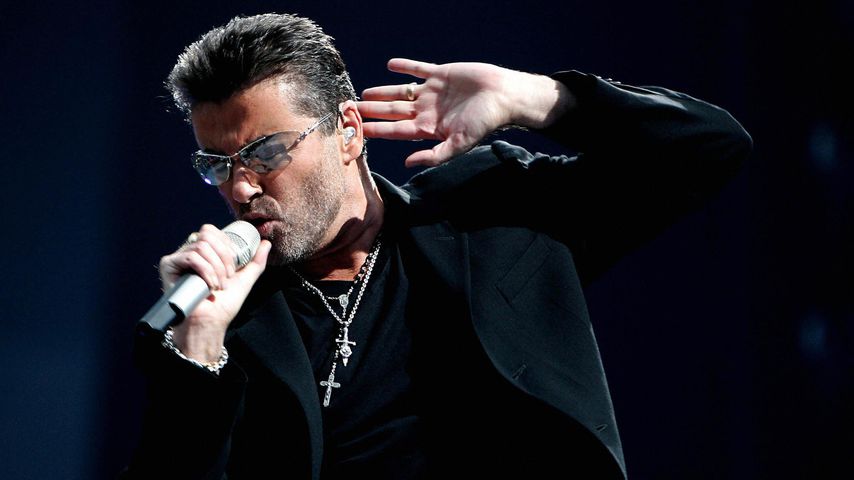 Sänger George Michael bei einer Performance in Amsterdam, 2007