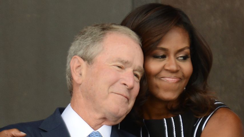 George W. Bush und Michelle Obama in Washington
