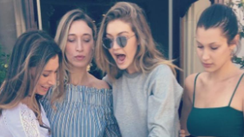 Gigi Hadid, Bella Hadid, Yolanda Foster und Anwar Hadid