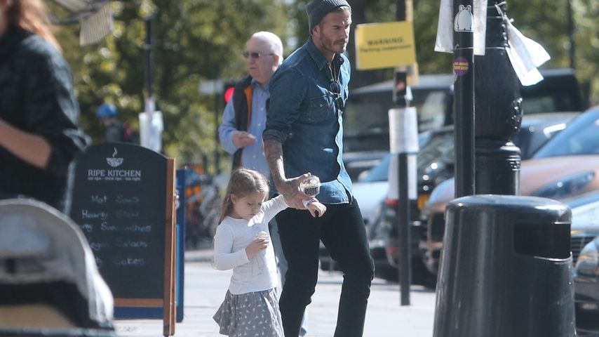 David Beckham und Harper Seven Beckham