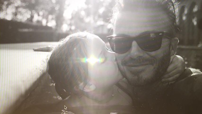 Harper Seven Beckham und Papa David Beckham