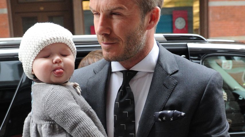 David Beckham und Harper Seven Beckham