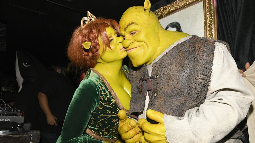 Heidi & Toms Halloween-Transformation in Fiona & Shrek