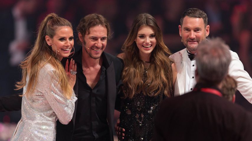 Heidi Klum,Thomas Hayo, GNTM-Siegerin Céline Bethmann und Michael Michalsky