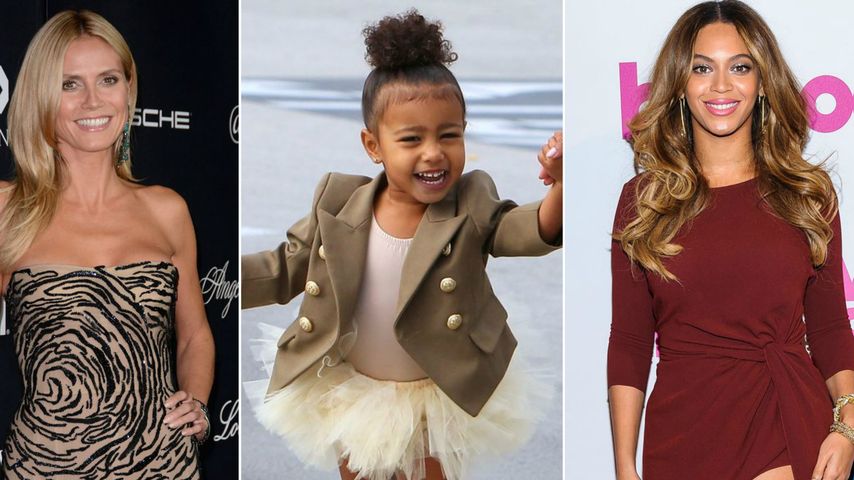 Beyonce, North West und Heidi Klum