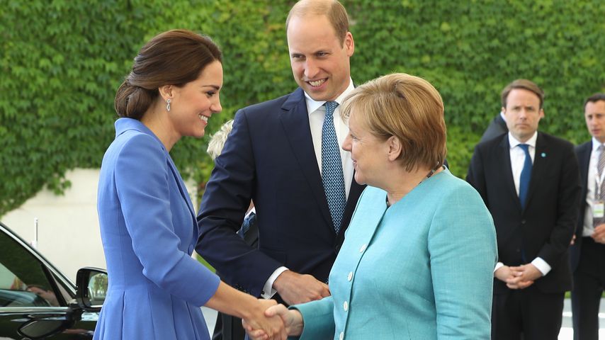 Herzogin Kate, Prinz William und Angela Merkel in Berlin