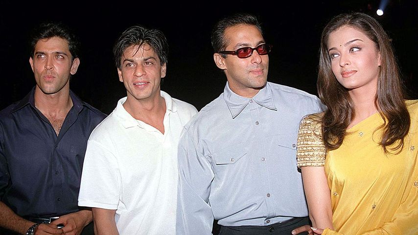 Hrithik Roshan, Shah Rukh Khan, Salman Khan und Aishwarya Rai, Oktober 2000