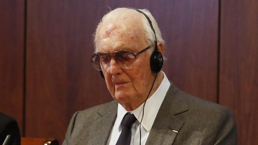 Modeschöpfer Hubert de Givenchy im Oktober 2014 in Madrid