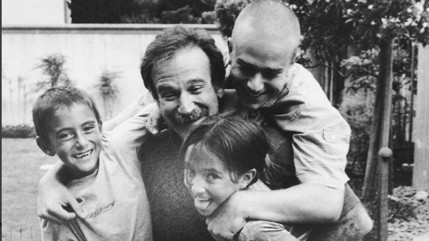 Robin Williams mit seiner Familie