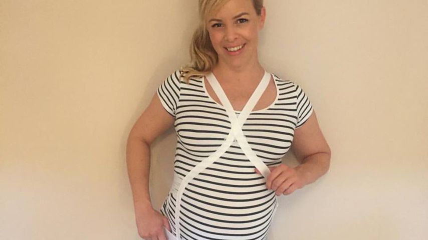 Isabel Edvardsson mit XXL-Babybauch