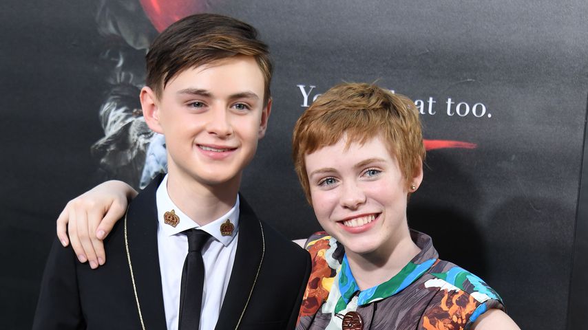 Schauspieler Jaeden Liebher und Sophia Lillis bei der "Es"-Filmpremiere