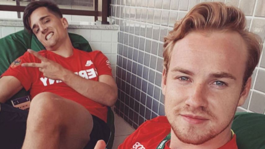 Die Hockey-Spieler: Moritz Trompertz (l.) und Jan Christopher Rühr
