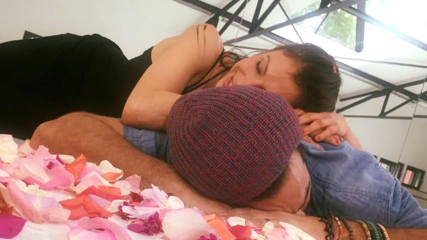 Jana Pallaske und Massimo Sinató nach dem "Let's Dance"-Training