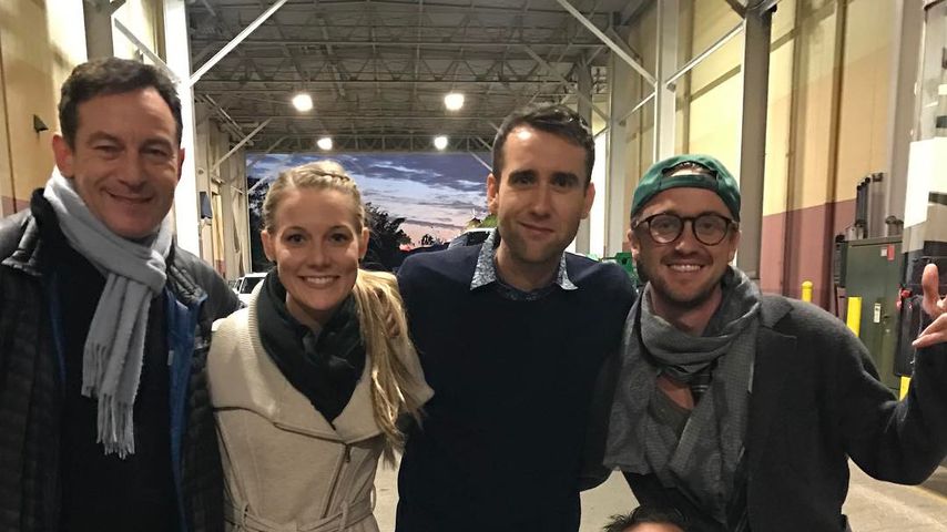 Jason Isaacs, Angela Jones, Matthew Lewis, Warwick Davis und Tom Felton