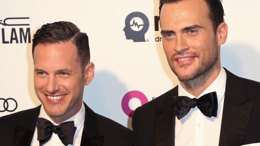 Jason Landau und Cheyenne Jackson bei Elton Johns "AIDS Foundation Academy Awards" 2016