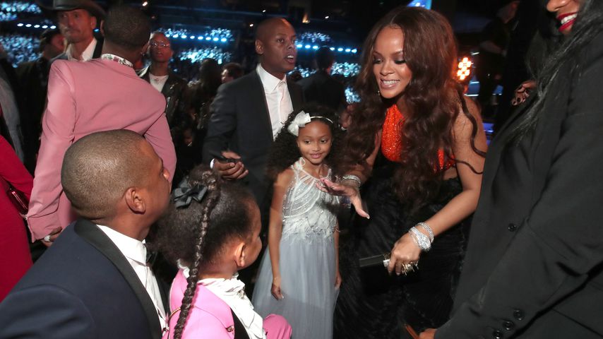Jay-Z, Blue Ivy Carter, Madison Brown und Rihanna
