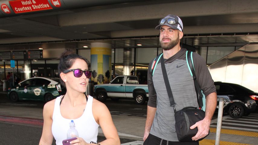 Evans und ihr Freund David Eason am LAX