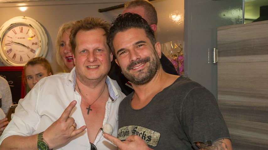 Jens Büchner und Marc Terenzi bei der Eröffnung der Faneteria