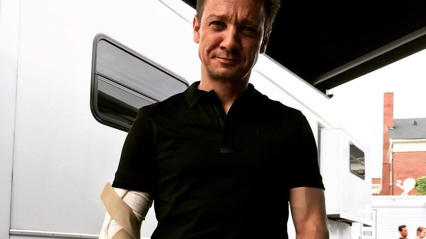 Jeremy Renner am Set von "The Avengers: Infinity War"